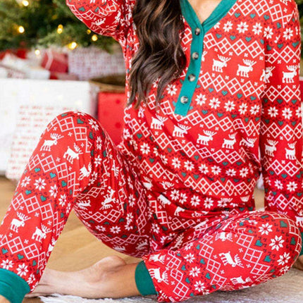 Crimson Cheer Festive Lounge Set