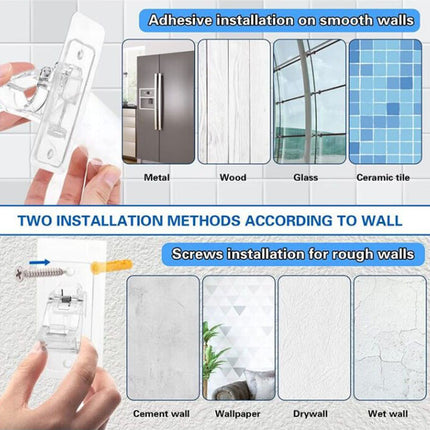 No Drilling Curtain Rod Bracket