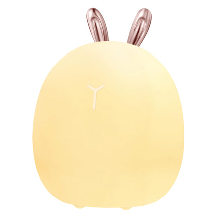 Silicone Touch Night Light For Baby Room Rabbit Shaped Ambient Lamp Clap Control