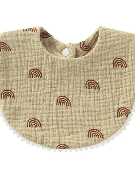 Soft Cotton Baby Bibs with Absorbent Lace - Perfect for Newborns and Toddlers