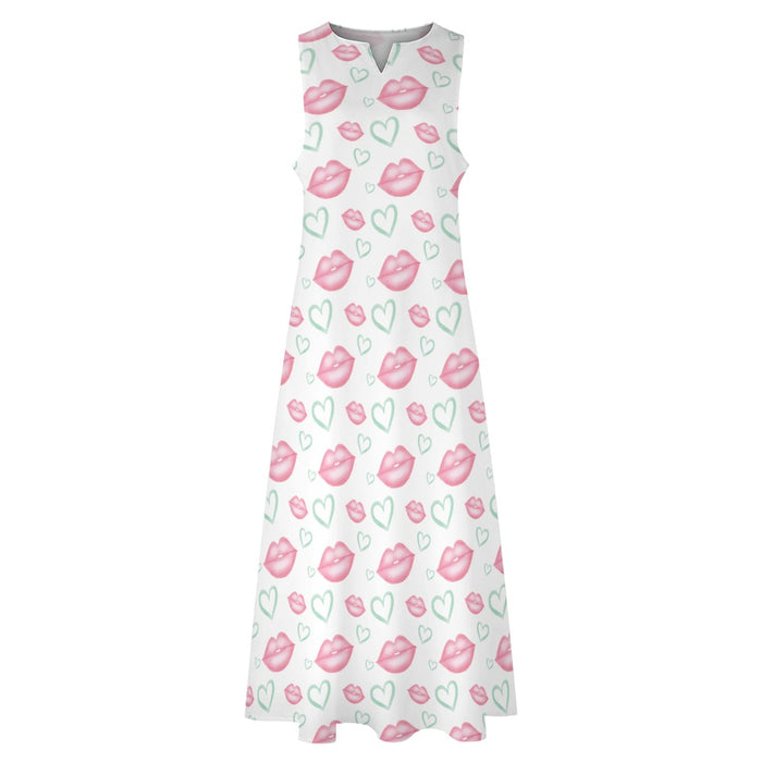 Elegant Sleeveless Polyester Dress - Versatile and Stylish Wardrobe Essential