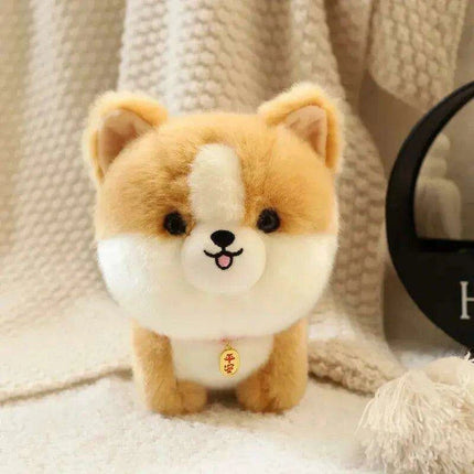 Charming Kawaii Chow-Pom-Corgi Mix Plush Pet Doll