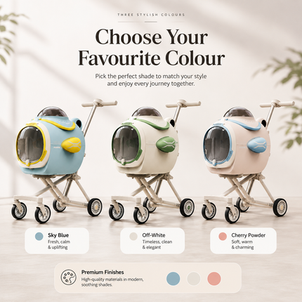Portable Pet Travel Stroller — Aluminum Frame, Ventilation & Temperature Display Standard Strollers portable-pet-travel-stroller-ventilation-system-temp-display-aluminum-frame-cat-dog-carrier-360-wheels-for-travel-pet-products Pet Supplies > Pet Travel & Outdoors > Pet Strollers & Carriages