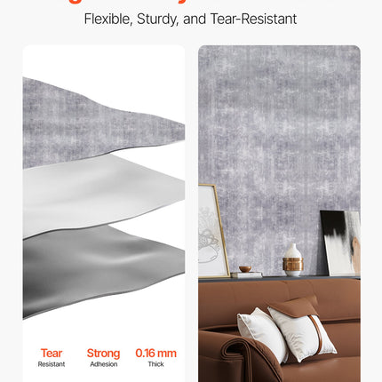 Peekaboo Studio Dark Gray Industrial Peel and Stick Wallpaper - Waterp