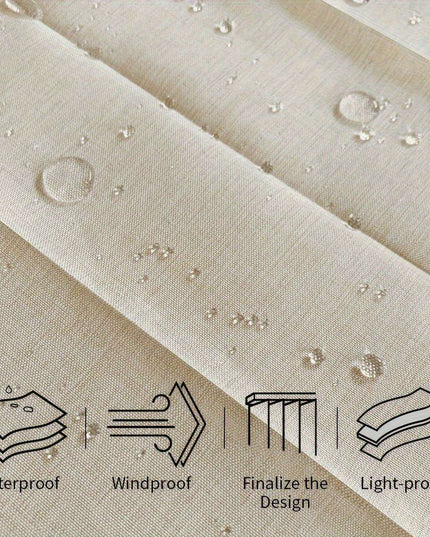 Compact Waterproof Folding Shower Curtain for Stylish Wet and Dry Separation