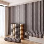 Misty grey purple wood