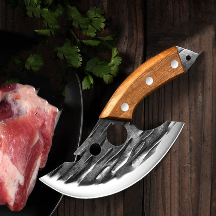 Forging Multifunctional Boning Knife With Cutout Design For Easy Bone Picking