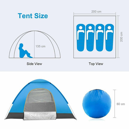 Peekaboo Studio 3-4 Person Automatic Tent, Waterproof & UV Protected