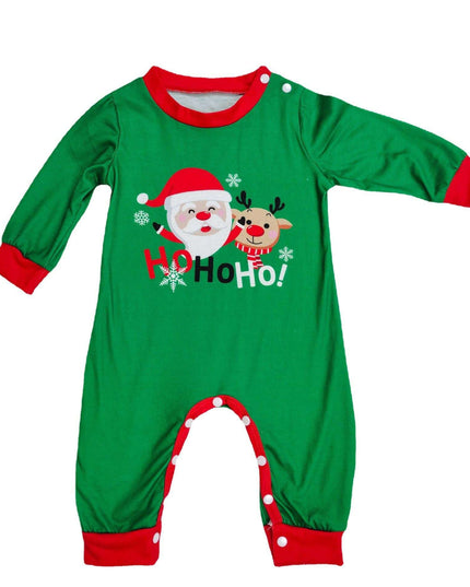 Christmas Pajamas For Family Matching Family Christmas PJs Sets Santa Claus Printed Top Sleepwear