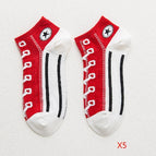 5 Pairs - Red
