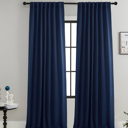 Blackout Curtains Rod-pocket Style With Loop Tabs For A Curtain Rod