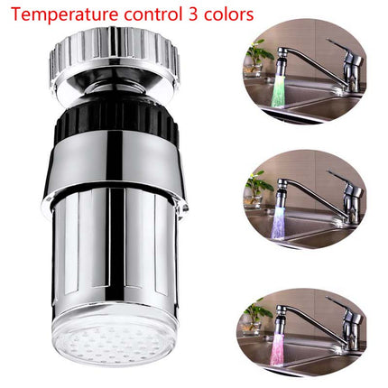 LED Faucet Light With Three Color Temperature Control And Color Changing