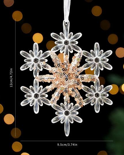 Christmas Decorations Sequined Acrylic Pendant