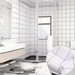 078Black white checkered / Wide61cm long1M