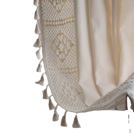 Peekaboo Studio Handmade Cotton Linen Semi-Transparent Partition Curta