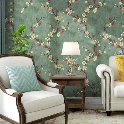 Peekaboo Studio Self-Pasted Dormitory Wallpaper - New Chinese Style De