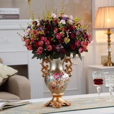 European Elegance: Exquisite Resin Vase for Luxurious Home Decor