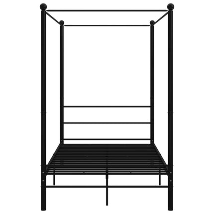 Peekaboo Studio Elegant Canopy Bed with Adjustable Height & Soft Drape