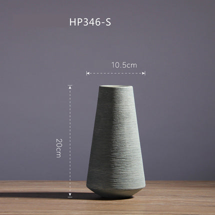 Hand Drawn White Porcelain Ceramic Vase Set For Minimalist Modern Home Decor