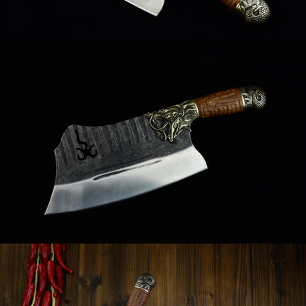 Fire Dragon Bone Cutter With 7Cr17MOV Blade And Rosewood Handle