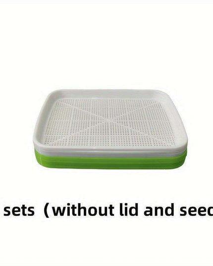 5-Pack Hydroponic Seed Germination Trays for Indoor & Outdoor Plant Growth (Lid-Free)