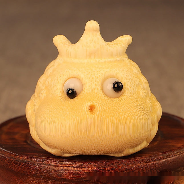 Solid Bamboo Bamboo Carving Crown Princess Toad Hand Pieces
