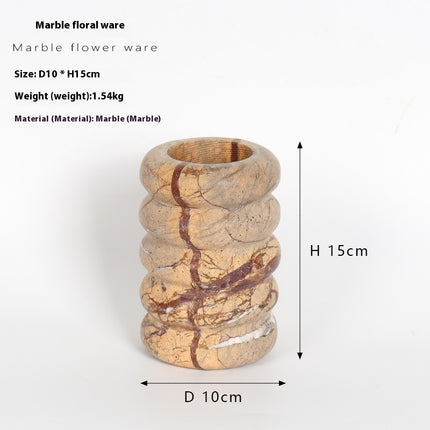 Marble High Grade Vase Decoration for Home Office Decor Gift