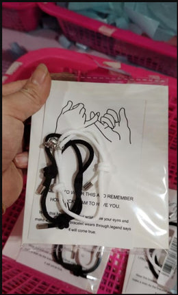 Peekaboo Studio Simple Nylon Love Magnetic Bracelet - Adjustable & Dur