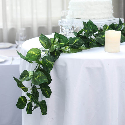 AliKopy 8ft UV Protected Artificial Silk Ivy Leaf Garland for Indoor/O