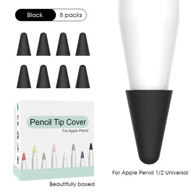 8pcs Silicone Replacement Tip Case Nib Protective Cover Skin for Apple Pencil 1st 2nd Touchscreen Stylus Pen Case