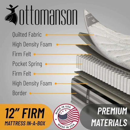 9-Inch Twin Hybrid Mattress with Advanced Airflow and Premium Edge Support, Crafted in the USA - Très Elite