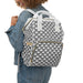 Chic Geometric Designer Diaper Backpack for Stylish Parents - Très Bébé Collection