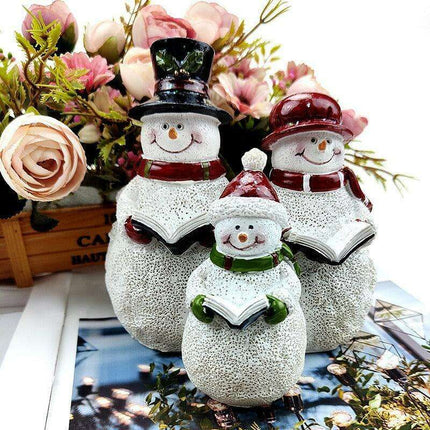 Chic Winter Snowman Decor | Opulent Holiday Accent