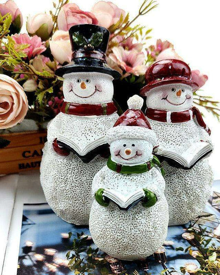 Chic Winter Snowman Decor | Opulent Holiday Accent