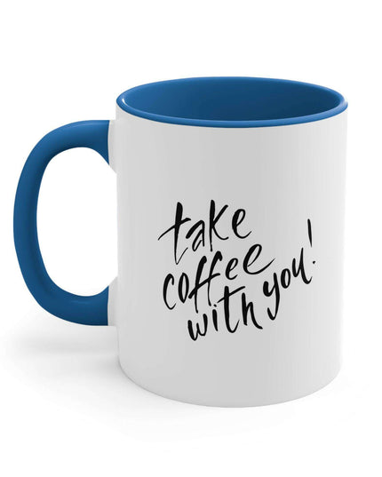 Sophisticated Two-Tone 11oz Custom Accent Coffee Mug for Elegant Mornings