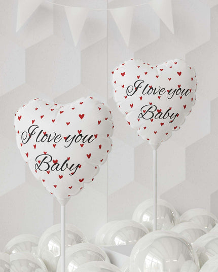 Elegant Red Matte Heart Balloon Ensemble - Premium Round & Heart-Shaped Collection