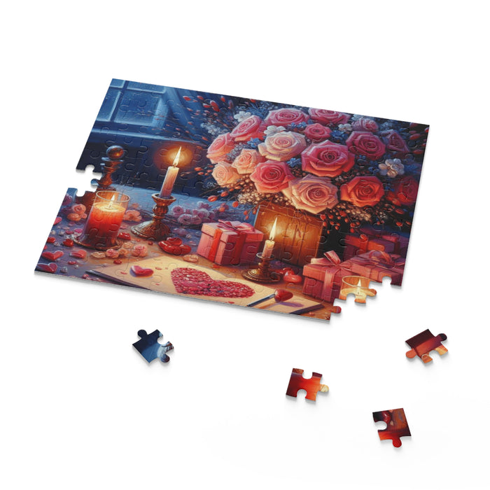 Enchanting Valentine Jigsaw Puzzle Collection - Mesmerizing 120, 252, 500-Piece Set for Infinite Enjoyment