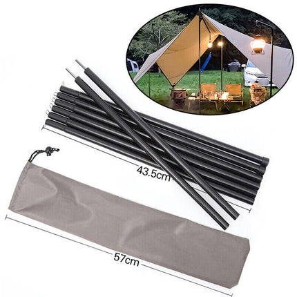 Peekaboo Studio Adjustable Steel Tent Poles - 2x200cm Telescopic Desig