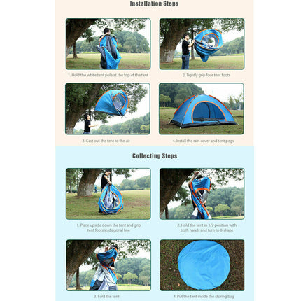 Peekaboo Studio 3-4 Person Automatic Tent, Waterproof & UV Protected