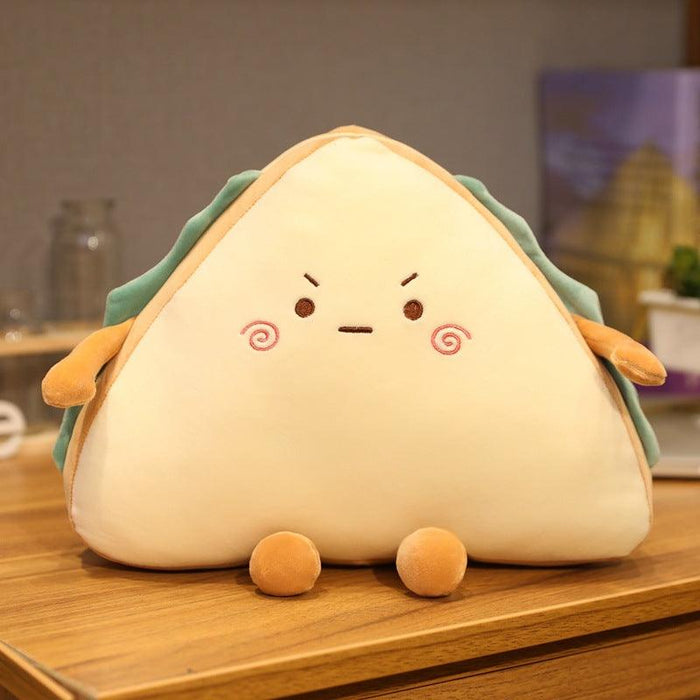 Simulation Sandwich Pillow: Charming Plush Room Accent