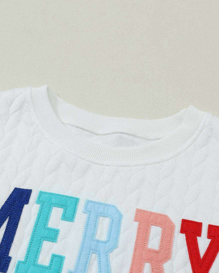 Joyful Spirit Cable Knit Sweater in Classic White