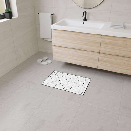 Stylish Non-Slip Black and White Polka Dot Area Rug for Modern Homes