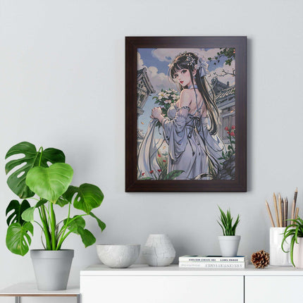 Sustainable Anime Girl Framed Wall Art: Enhance Your Space with Eco-Conscious Design