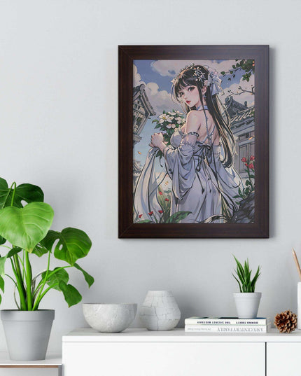 Sustainable Anime Girl Framed Wall Art: Enhance Your Space with Eco-Conscious Design