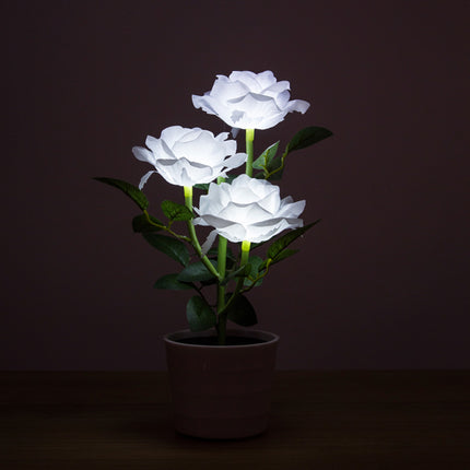 Peekaboo Studio Artificial Flower LED Pot with Timer & Color Change