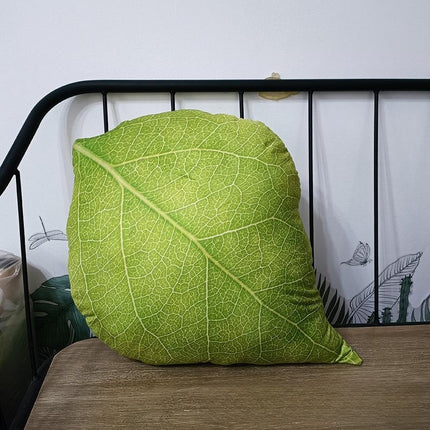Peekaboo Studio Tropical Plant Leaves Pillow - Soft Fabric & Vibrant D