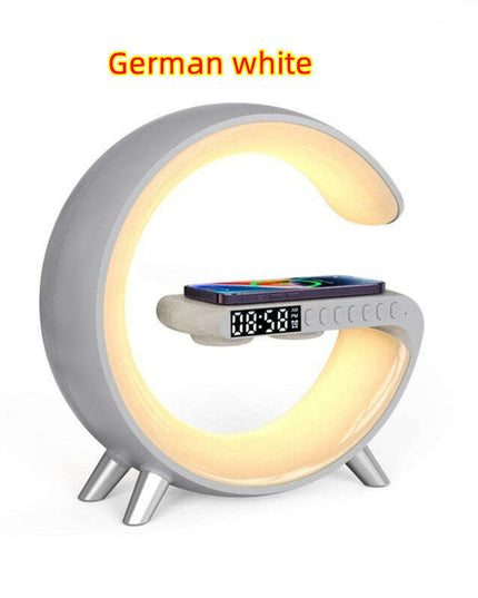 New Intelligent G Shaped LED Lamp Bluetooth Speake Wireless Charger Atmosphere Lamp App Control For Bedroom Home Decor