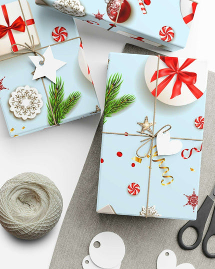 Personalized Elegant Holiday Gift Wrap - Custom Matte & Satin Options