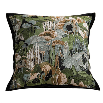 Retro Green Pillowcase That Combines Mid-century Modern Luxury With A