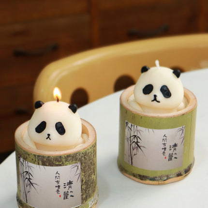 Panda Bamboo Candle Bamboo Pipe Aromatherapy
